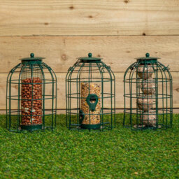 Samuel Alexander 3 Hanging Metal Bird Feeders With Squirrel Guard - thumbnail 2