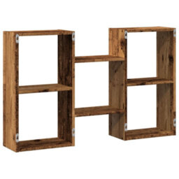 Berkfield Wall Shelf Old Wood 96X18X60 Cm Engineered Wood - thumbnail 6