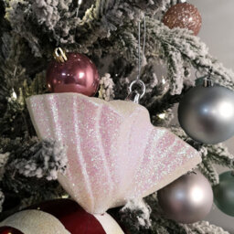 Samuel Alexander 50Cm Red And White Stripe Hanging Bauble Christmas Candy Decoration - thumbnail 5