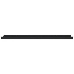 Vidaxl Picture Frame Ledge Shelves 2 Pcs Black 80X9X3 Cm Mdf - thumbnail 4
