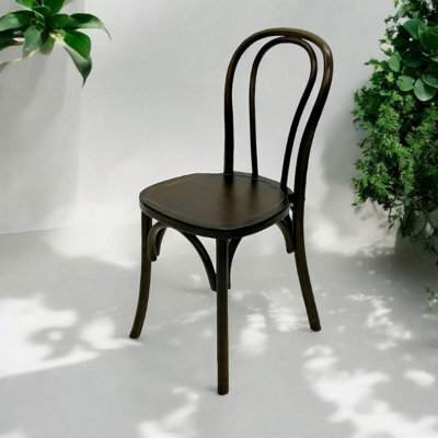 Dark Bentwood Wooden Chair, Bentwood Dining Chair, Dark Wooden Dining Chairs Be Furniture - image 1