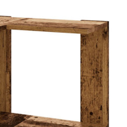 Walplus Corner Bookcase 5-Tier Old Wood 50X50X179 Cm Engineered Wood - thumbnail 7