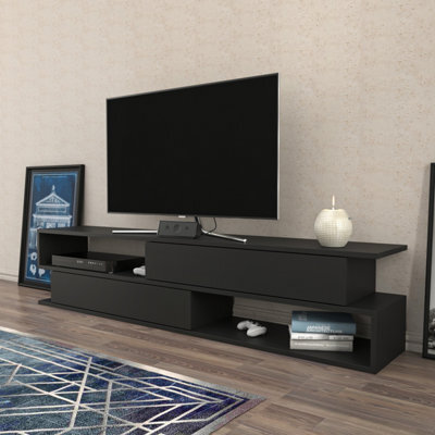 Decorotika Cortez Tv Stand Tv Unit For Tv's Up To 72 Inch Anthracite - image 1