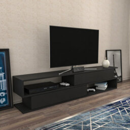Decorotika Cortez Tv Stand Tv Unit For Tv's Up To 72 Inch Anthracite - thumbnail 2