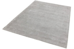 Plain Silver Modern Handmade Rug For Dining Room Bedroom & Living Room-200Cm X 300Cm - thumbnail 3