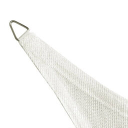 Berkfield Sunshade Sail Hdpe Triangular 5X5X5 M White - thumbnail 3