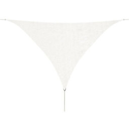 Berkfield Sunshade Sail Hdpe Triangular 5X5X5 M White
