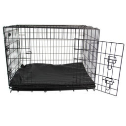 Actiaspet Large Dog Bed Cage Crate Pet Waterproof Hygienic Bedding Tough Hardwearing Cushion Mat Black - thumbnail 6