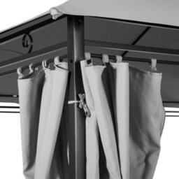 Outsunny 4M X 3(M) Outdoor 2-Tier Steel Frame Gazebo W/ Curtains Outdoor Garden - thumbnail 7