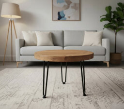 40Cm Olva Round Chunky Coffee Table - thumbnail 3