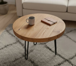 40Cm Olva Round Chunky Coffee Table - thumbnail 1