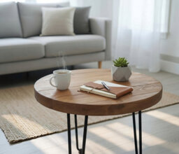 40Cm Olva Round Chunky Coffee Table - thumbnail 2