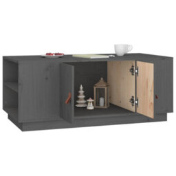 Walplus Coffee Table Grey 100X50X41 Cm Solid Wood Pine - thumbnail 4