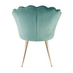 Mini Flora - Pair Of Dining Chairs - Velvet Upholstery With Floral Design (Green) - thumbnail 8