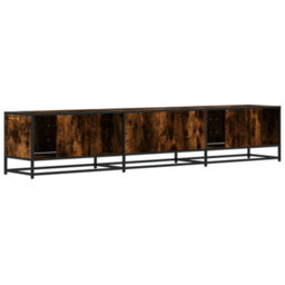 Berkfield Industrial Tv Cabinet Smoked Oak 210X35X41 Cm Engineered Wood - thumbnail 6