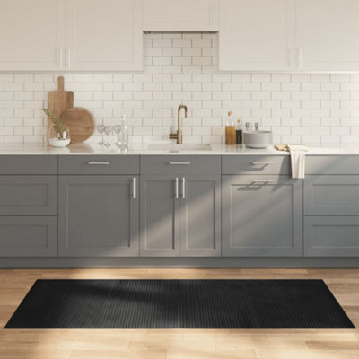 Berkfield Rug Rectangular Grey 80X200 Cm Bamboo - image 1