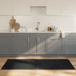 Berkfield Rug Rectangular Grey 80X200 Cm Bamboo - thumbnail 1
