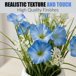 Crystals 50Cm Modern Faux Artificial Spider Chrysanthemum Plants In Pot Silk Flowers - thumbnail 5