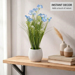 Crystals 50Cm Modern Faux Artificial Spider Chrysanthemum Plants In Pot Silk Flowers - thumbnail 4