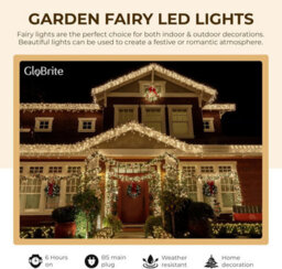 Globrite 30M 300 Led Fairy Lights Warm White Plug In Indoor Outdoor String Lights With 8 Modes - thumbnail 4