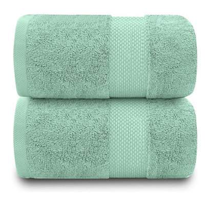 Gc Gaveno Cavailia 2Pk Miami Jumbo Bath Sheet 100X180 Duck Egg 700 Gsm Quick Drying & Super Absorbent Jumbo Bath Sheet Set