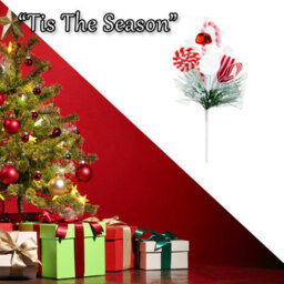 Candy Ribbon Bell Pick Christmas Decoration Ornament X 1 26Cm Red - thumbnail 6