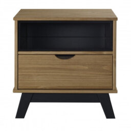 Mercers Furniture Scandian Bedside Cabinet Solid Wood Pine Wooden Side End Lamp Table Drawers Bedroom Height-51Cm Width-49Cm Depth-35Cm - thumbnail 6