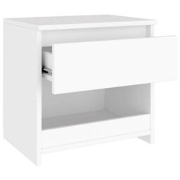 Berkfield Bedside Cabinet White 40X30X39 Cm Engineered Wood - thumbnail 6