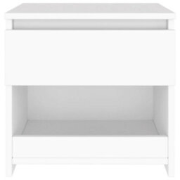 Berkfield Bedside Cabinet White 40X30X39 Cm Engineered Wood - thumbnail 4