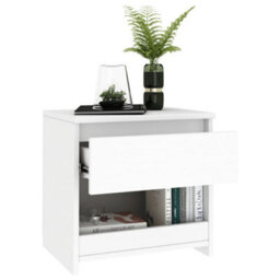 Berkfield Bedside Cabinet White 40X30X39 Cm Engineered Wood - thumbnail 3