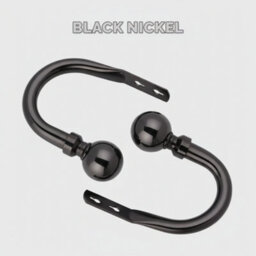 2X Crystal Metal Curtain Holdbacks Chrome Wall Curtain Tieback Hooks Holder - thumbnail 3