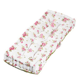 Dibor Vintage Style Pink Floral Reversible Garden Outdoor Cushion Furniture Bench Cushion L105Cm X W42Cm - thumbnail 2
