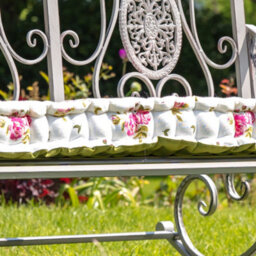 Dibor Vintage Style Pink Floral Reversible Garden Outdoor Cushion Furniture Bench Cushion L105Cm X W42Cm - thumbnail 4