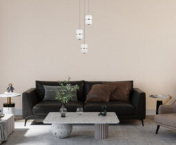 Luminosa Lighting Luminosa Alani Cluster Pendant Ceiling Light Gold 3000K Warm White 3Xled - thumbnail 4