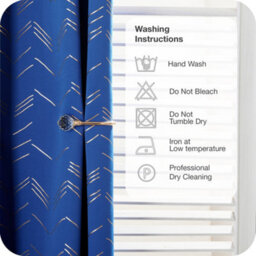 Deconovo Foil Printed Blackout Curtains 46 X 72 Inch Blue 2 Panels Thermal Insulated Window Eyelet Boy Curtains Bedroom Curtains - thumbnail 9