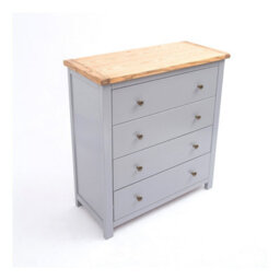 Cabinet Bits Mirano 4 Drawer Chest Of Drawers Brass Knob - thumbnail 3