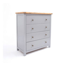 Cabinet Bits Mirano 4 Drawer Chest Of Drawers Brass Knob - thumbnail 2