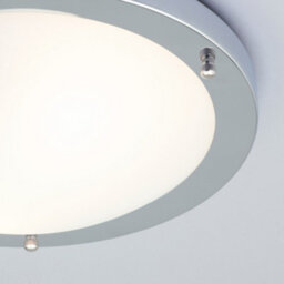 Litecraft Mari Chrome Large Bathroom Flush Ceiling Light - thumbnail 5
