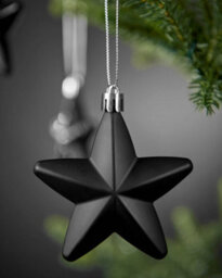 Werchristmas Black Glass Baubles Teal 12 Pack - thumbnail 5