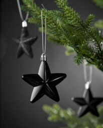 Werchristmas Black Glass Baubles Teal 12 Pack - thumbnail 3