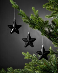Werchristmas Black Glass Baubles Teal 12 Pack - thumbnail 2