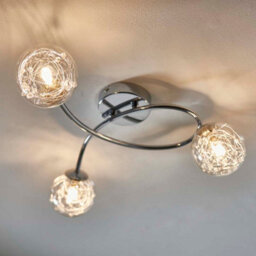 Pagazzi Lighting Pagazzi Jaymie 3-Light Chrome Semi-Flush Ceiling Light - thumbnail 1