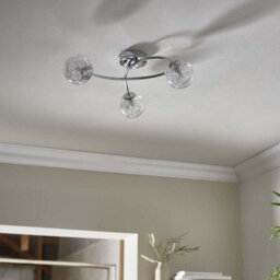 Pagazzi Lighting Pagazzi Jaymie 3-Light Chrome Semi-Flush Ceiling Light - thumbnail 5
