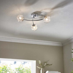 Pagazzi Lighting Pagazzi Jaymie 3-Light Chrome Semi-Flush Ceiling Light - thumbnail 3