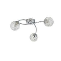 Pagazzi Lighting Pagazzi Jaymie 3-Light Chrome Semi-Flush Ceiling Light - thumbnail 9