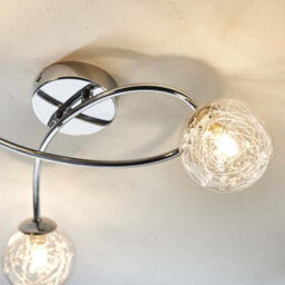 Pagazzi Lighting Pagazzi Jaymie 3-Light Chrome Semi-Flush Ceiling Light - thumbnail 4
