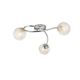 Pagazzi Lighting Pagazzi Jaymie 3-Light Chrome Semi-Flush Ceiling Light - thumbnail 8
