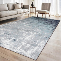 Homeart Eton Abstract Area Rug Super Soft & Durable Woven Carpet With Modern Artistic Design Blue 80X150 - thumbnail 1