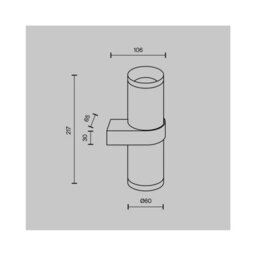 Luminosa Lighting Luminosa Focus Design Up & Down Wall Lamp Matte Gold 2Xgu10 - thumbnail 5