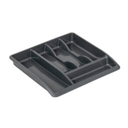 Addis 510855 Plastic Drawer Organiser, Metallic, 40 X 38.5 X 6 Cm